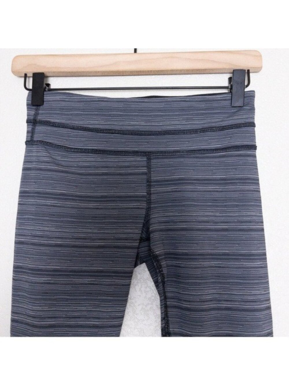 Lululemon Run Inspire Crop II Luxtreme Legging 4 Cyber Stripe Black Mesh Pocket - Picture 3 of 10